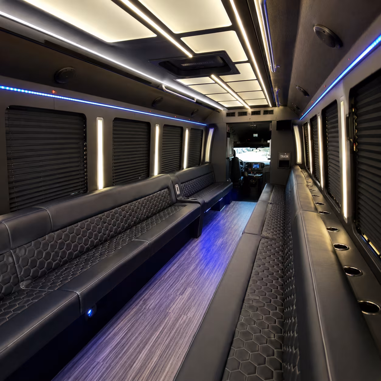 baldwin park party bus rental interior