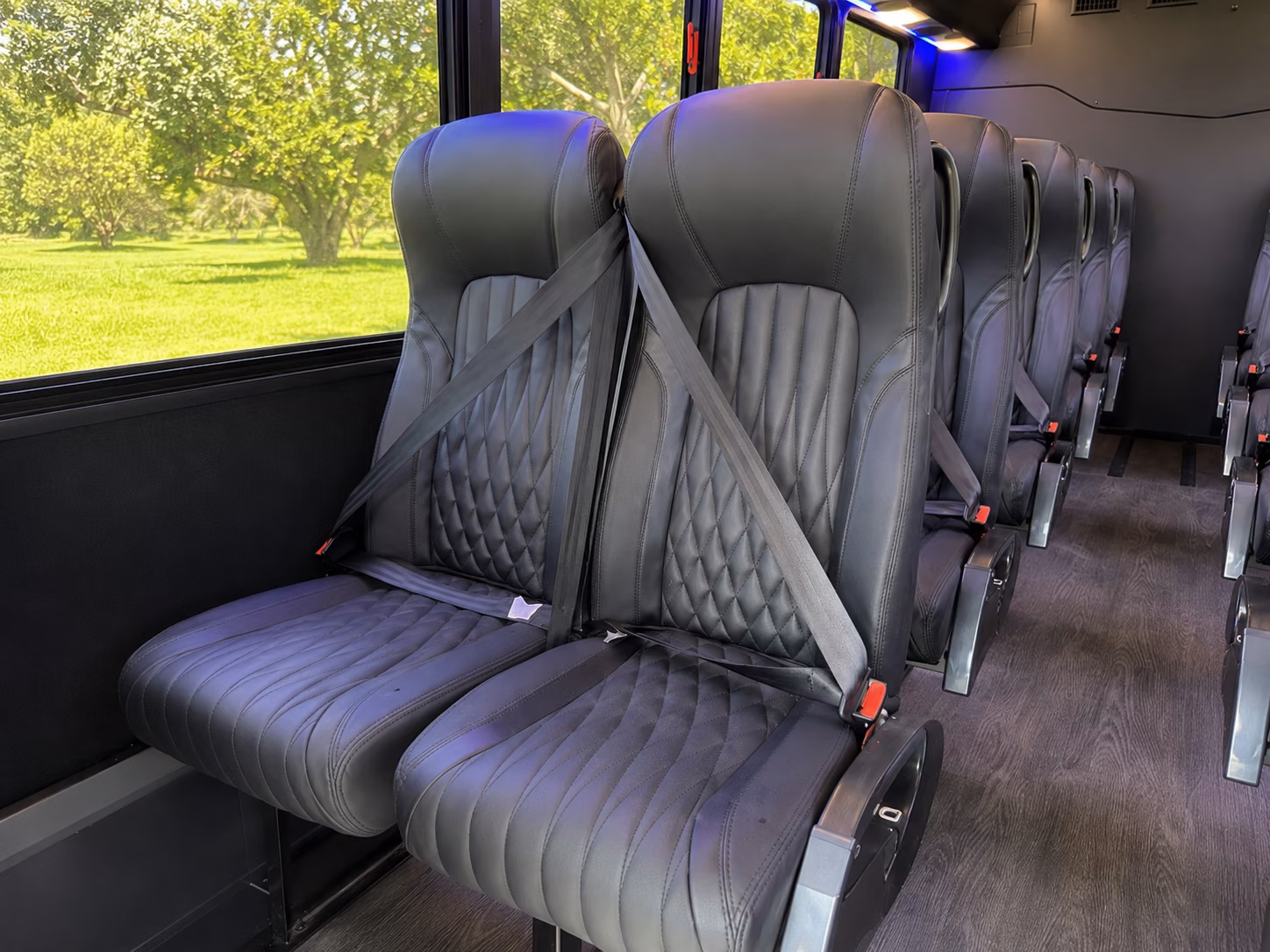 baldwin park wedding transportation onboard seating