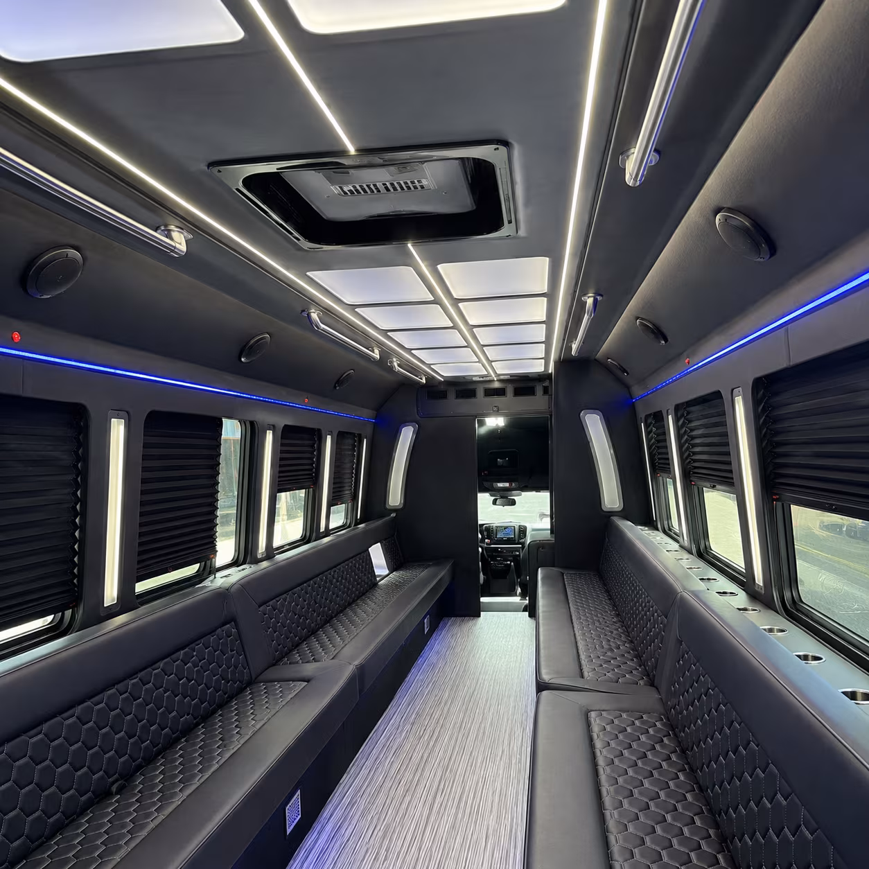 party buses that turn the ride into part of the celebration