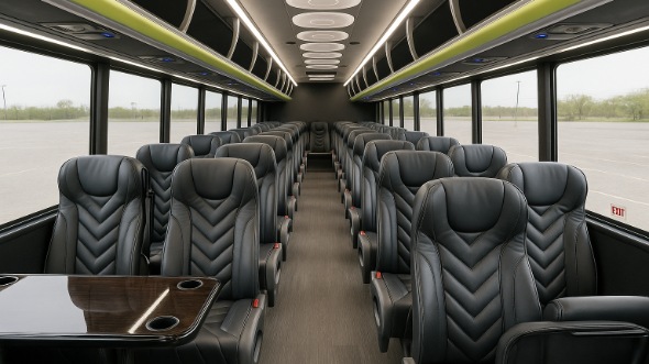 Interior of Charter Bus Company Hacienda Heights's 20 Passenger Mini bus in Hacienda Heights