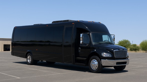 Exterior of Charter Bus Company Hacienda Heights's 35 Passenger Minibus in Hacienda Heights