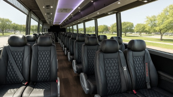 baldwin park 25 passenger minibus inside