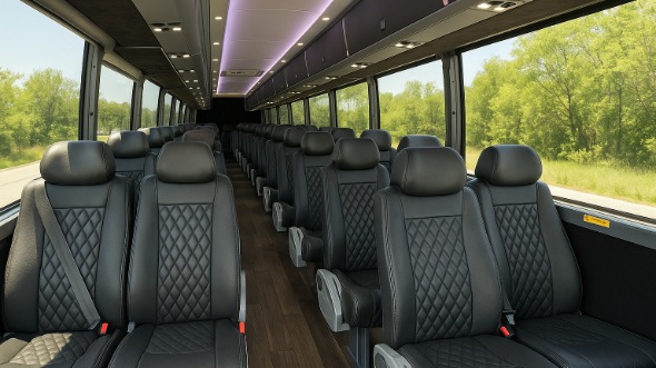 baldwin park 28 passenger minibus inside