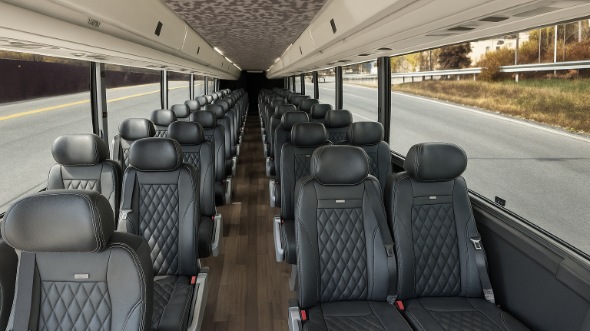 baldwin park 35 passenger minibus inside