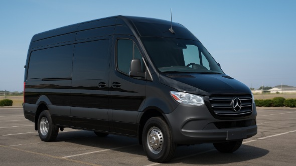 Exterior of Charter Bus Company Hacienda Heights's Sprinter Van Rental With Driver in Hacienda Heights